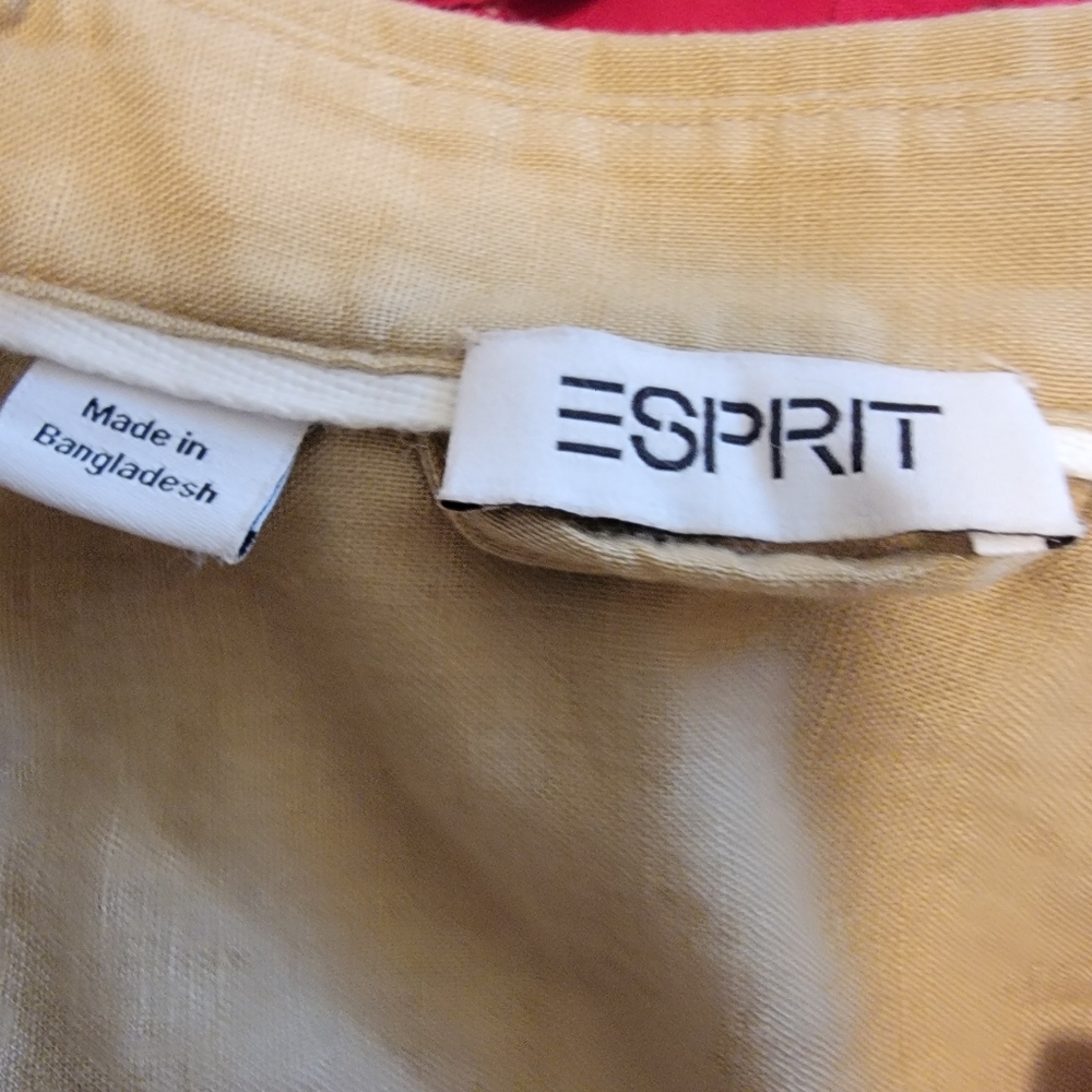 Esprit NWT Oversized Button Down Trench Coat Dress Size 8 - Picture 9 of 10